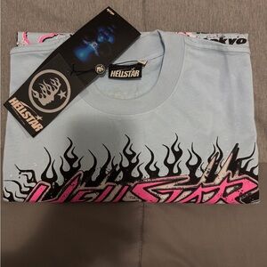 Helistar Light Blue Graphic T-Shirt